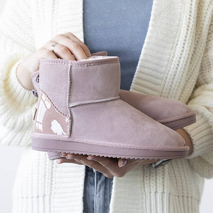 Зимові Жіночі Черевики UGG Classic Mini Pink / Уггі Класик Міні Рожеві, фото 1