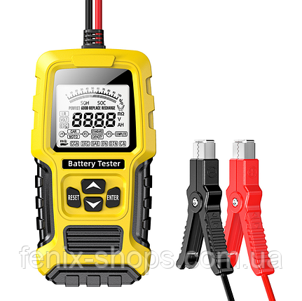 Тестер мультіметр FOXSUR FBT-300 для акумуляторів 12V/24V, фото 1