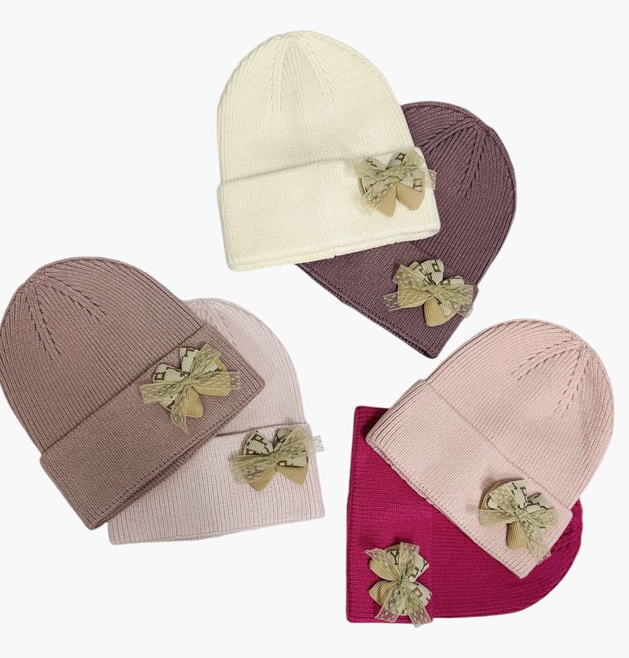 Шапки дитячі для дівчаток одинарна