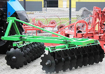 Навісна дискова борона Бомет 2 м до трактора від 40 к.с. (18 дисків: "ромашка" -  510 мм)