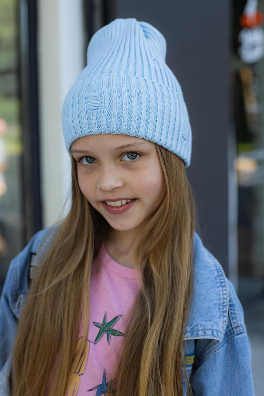 Шапки дитячі для дівчаток одинарна