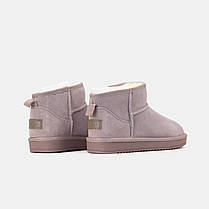 Зимові Жіночі Черевики UGG Classic Mini Suede Pink / Уггі Класик Міні Замша Рожеві з Хутром, фото 6