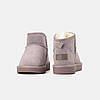 Зимові Жіночі Черевики UGG Classic Mini Suede Pink / Уггі Класик Міні Замша Рожеві з Хутром, фото 6