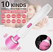 Вібратор FAIRY Жіночий мастурбатор Масажер для релаксації м'язів клітора Стимуляція сосків 10 режимів, фото 4