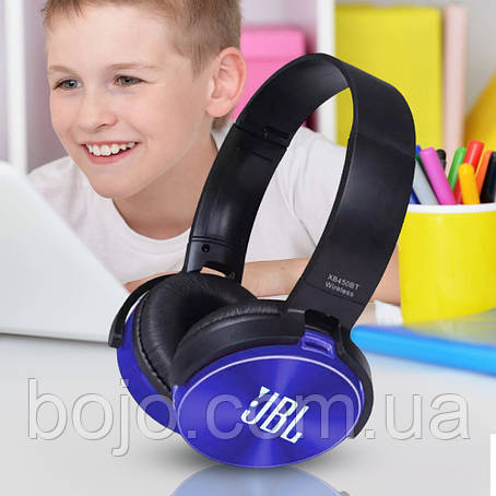 Бездротові навушники JB Wirelles 450BT Bluetooth, накладні, Синій, фото 1