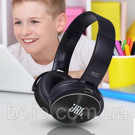 Бездротові навушники JB Wirelles 450BT Bluetooth, накладні, Чорний, фото 1