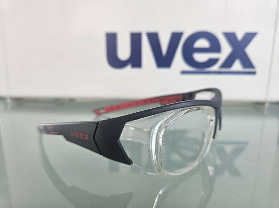 Рецептурні захисні окуляри uvex RX cd 5514 червоні (6109226), фото 6