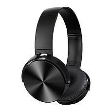 Бездротові накладні комп'ютерні навушники з мікрофоном SN Extra BASS MDR-XB450 Чорний, фото 4
