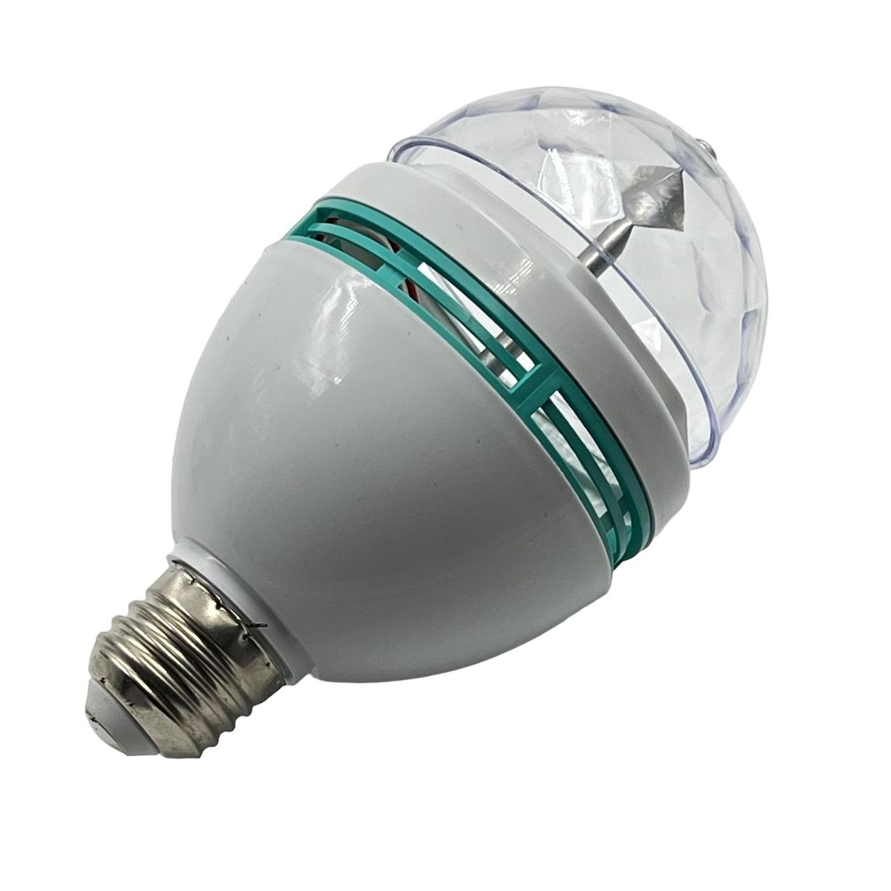 Світильник-нічник LED AT-777D лампочка (RGB/E27/3W/220V/оберт.),  нічник для дитячої, нічник с м'ягким світлом