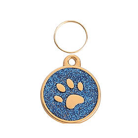 Адресник для кота Golden Paw Blue 25х25мм