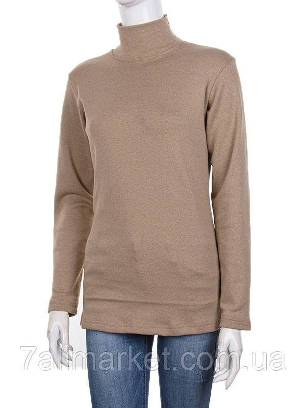 Гольф жіночий під горло Водолазка beige р.48-56 "Алія" недорого гуртом від прямого постачальника