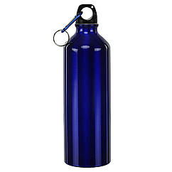 Пляшка для води алюмінієва з карабіном SP-Sport 8003-750 об'єм 750 мл Blue