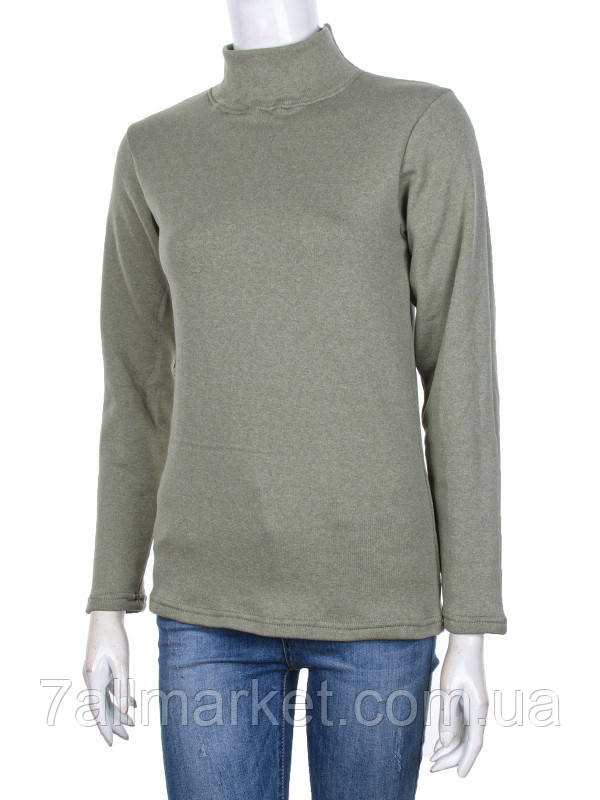 Гольф жіночий під горло X01-2 khaki р.48-56 "Алія" недорого гуртом від прямого постачальника