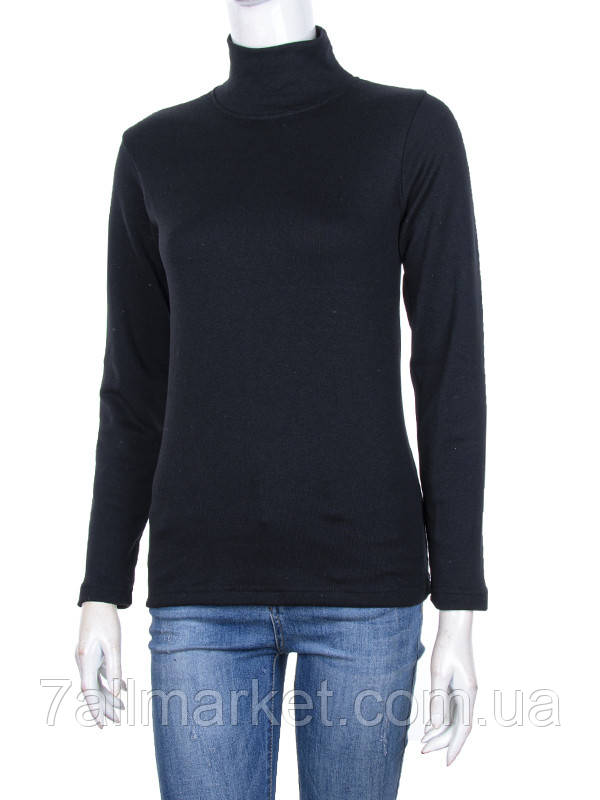 Гольф жіночий під горло X01-4 black р.48-56 "Алія" недорого гуртом від прямого постачальника