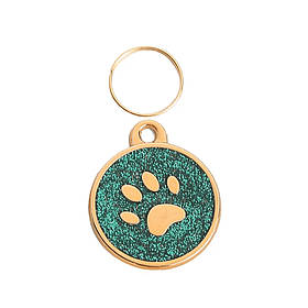 Адресник для кота Golden Paw Green 25х25мм