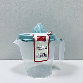 Соковитискач для цитрусових пластиковий 500 мл VoCe VC-108 прозорий з зеленим