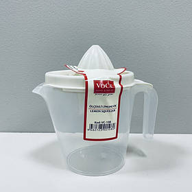 Соковитискач для цитрусових пластиковий 500 мл VoCe VC-108 прозорий з білим