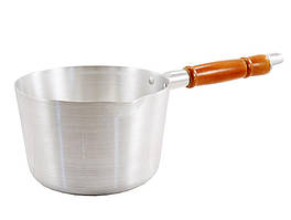 Ківш алюмінієвий Interos 1,6 л з деревяною ручкою