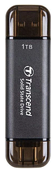 SSD накопичувач Transcend ESD310C 1 TB, USB Type C/A Gray