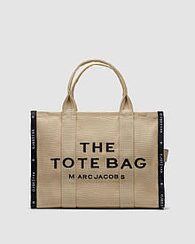 Бежева жакардова сумка жіноча Marc Jacobs Tote Bag