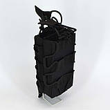 Штурмовий підсумок під магазин подвійний універсальний стропа чорний, фото 3