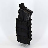 Штурмовий підсумок під магазин подвійний універсальний стропа чорний, фото 4