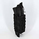 Штурмовий підсумок під магазин подвійний універсальний стропа чорний, фото 5