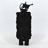 Штурмовий підсумок під магазин подвійний універсальний стропа чорний, фото 8