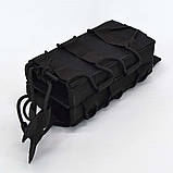 Штурмовий підсумок під магазин подвійний універсальний стропа чорний, фото 9