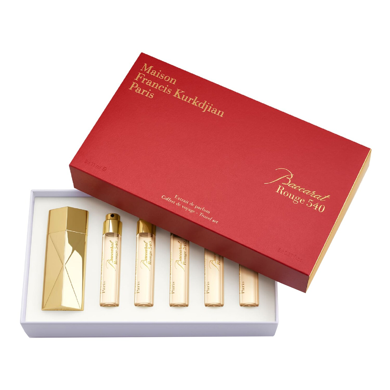 Набір Мініатюр пробників Baccarat Rouge 540 Extrait De Parfum (Бакара Руж 540 Екстракт), 5 х 11 мл