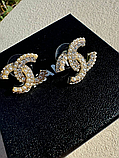 Шанель брош із великими перлами/Позолота 18К/ Можна комплектом із сережками-цвяшками, фото 3
