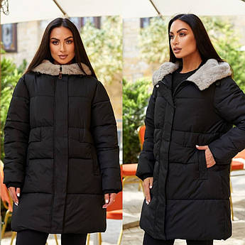 Жіноча зимова батальна куртка