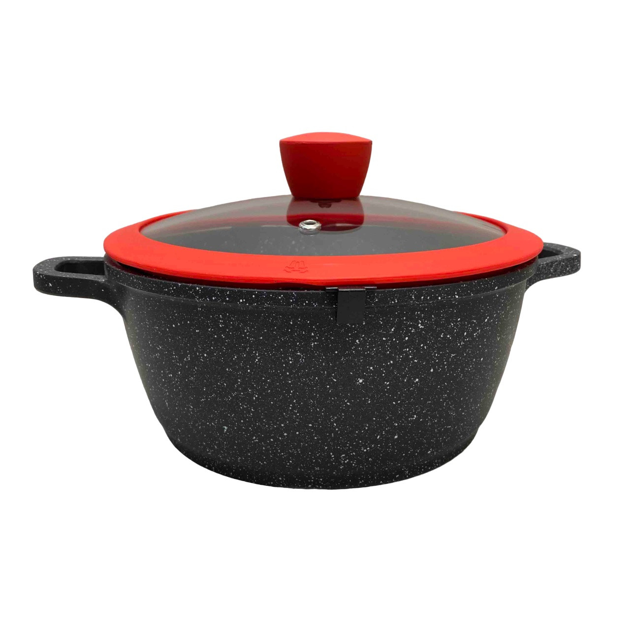 Каструля алюмінієва 20 см 2,2 л зі скляною кришкою Bohmann BH-7353-20, фото 1