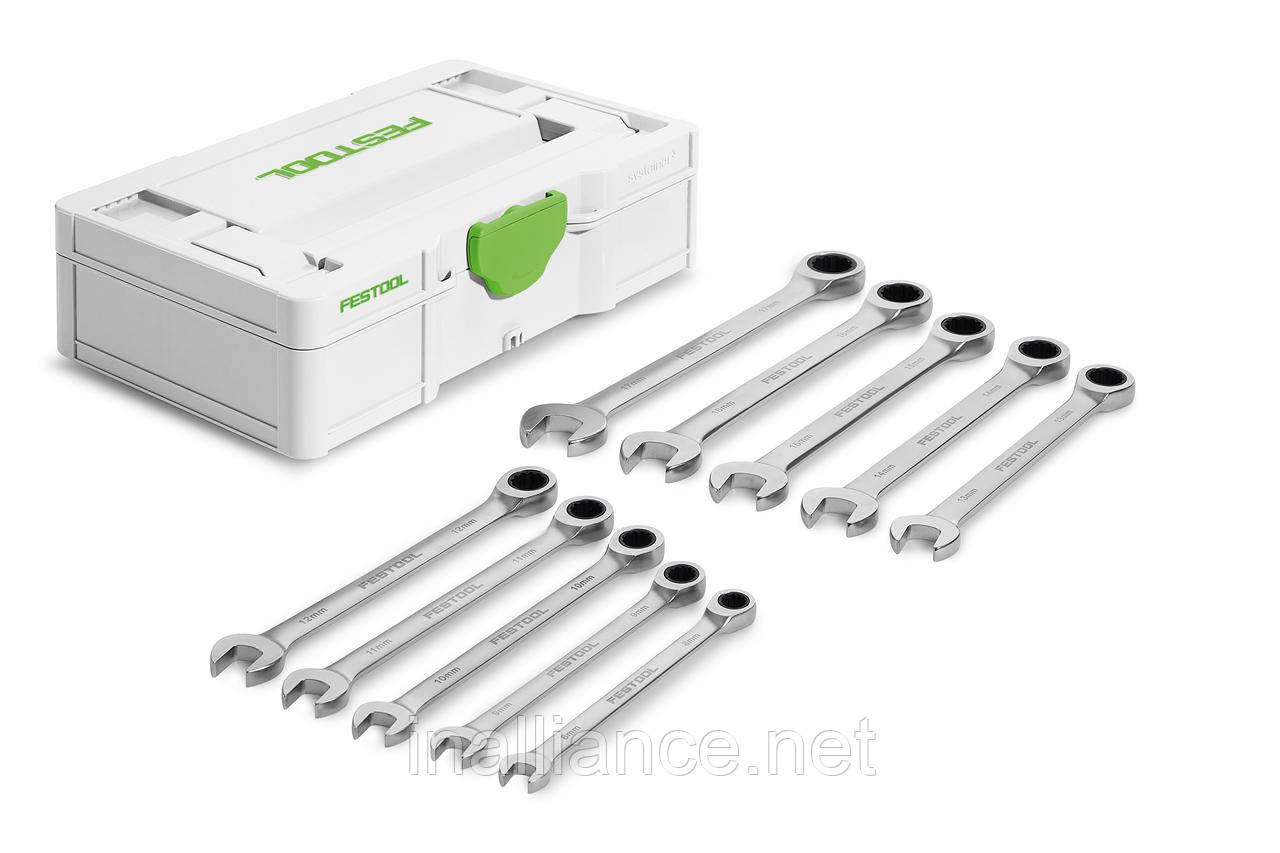 Набір накидних гайкових ключів з тріскачкою SYS3 S 76-RRS-Set Festool 578117