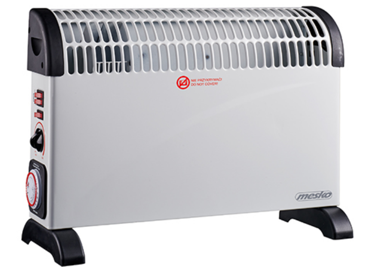 Конвекторний обігрівач Mesko MS 7741 white, 2000 Вт, таймер, фото 1