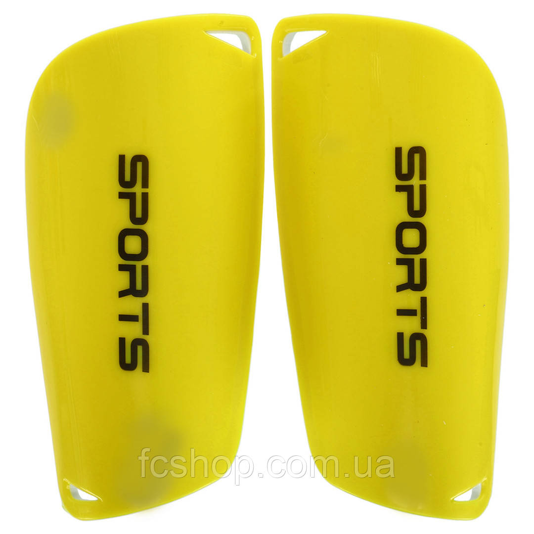 Щитки футбольні SPORTS FB-9714-Y жовтий, Жовтий, Розмір (EU) — L, фото 1