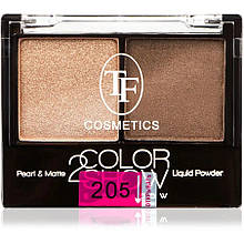 Тіні для повік подвійні FT COSMETICS 2 COLOR SHOW TE21 №205