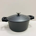 Каструля з кришкою 4,5 л 24*11,5 см Kamille KM-4461, фото 4