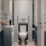 Шафа-пенал у ванну MebelProff ПВ-11, шафка для речей в ванну кімнату, фото 4