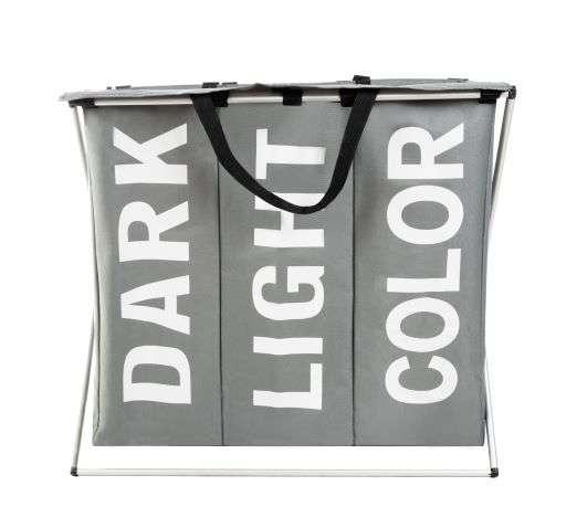 Кошик для білизни – 3 відділення на складаній рамі Ruhhy