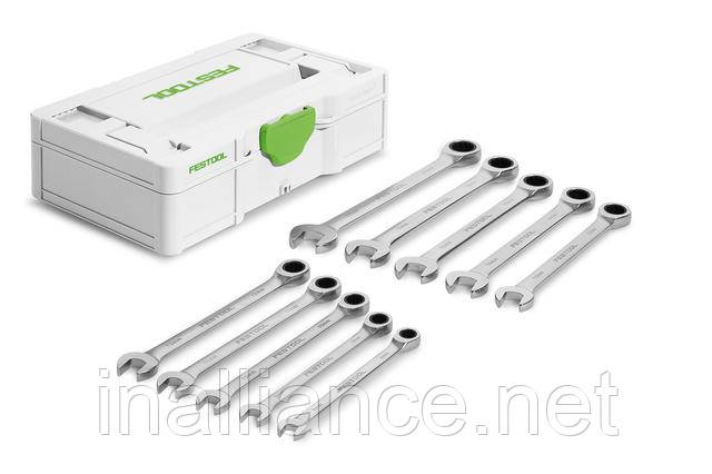 Набір накидних гайкових ключів з тріскачкою SYS3 S 76-RRS-Set Festool 578117