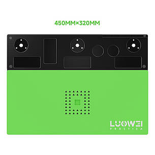 Платформа LUOWEI LW-M1 під мікроскоп термостійка (45см*32см) (килимок зелений), фото 1