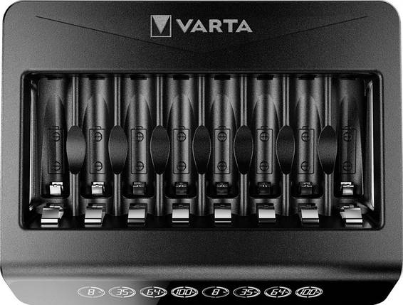 Універсальний зарядний пристрій Varta LCD Multi Charger+ Plus (57681), AA/AAA, LCD, 8 каналів, Blister, фото 1