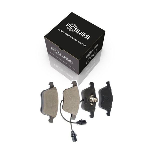 Гальмівні колодки Audi A3 (2006-13) Ауді А3. Передні. З датчиками! КОРЕЯ Acsuss! GDB1809 , FDB4223