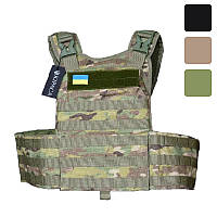 Плитоноска Kirasa тактична кордура система кріплення MOLLE R_2443 Мультикам