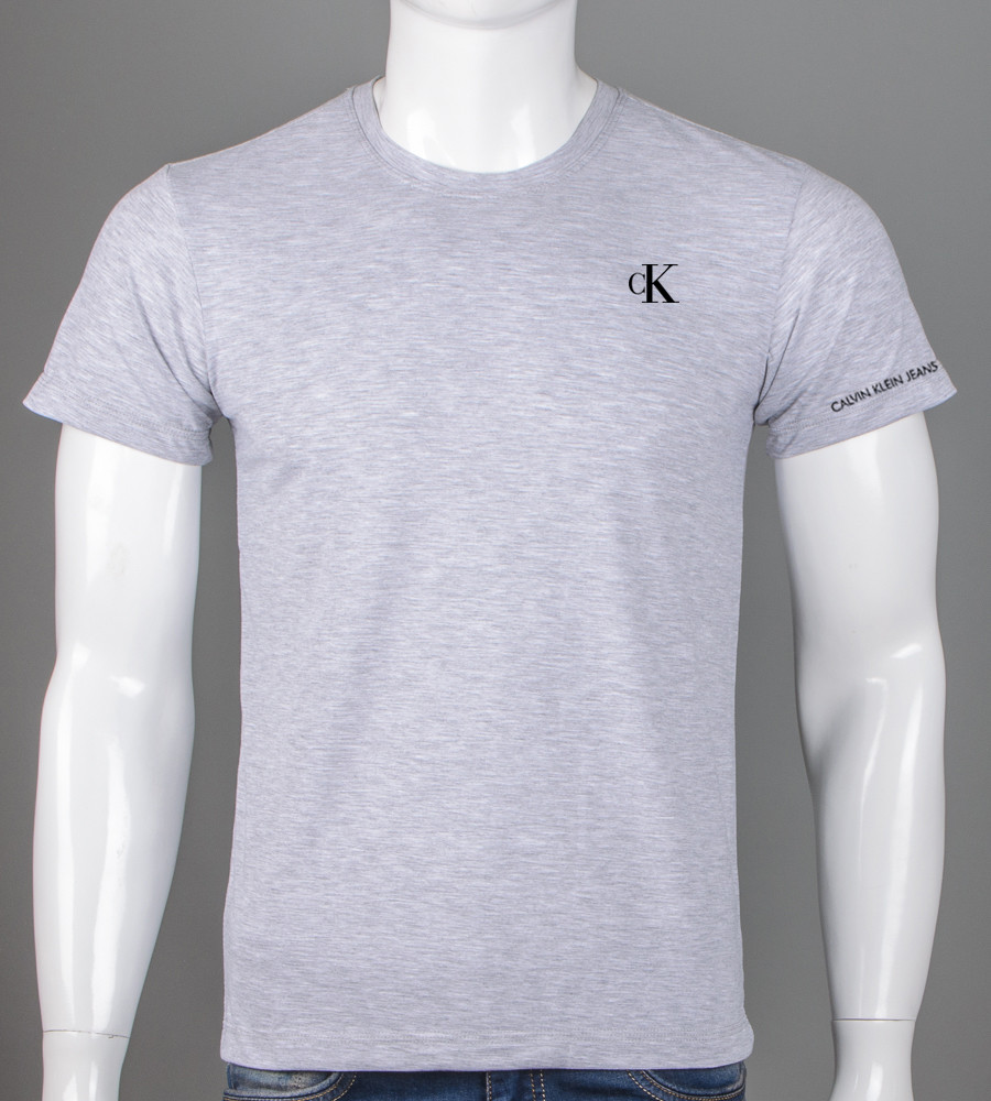 Футболка чоловіча Calvin Klein 2418м (Уп.4шт M-XXL), Св.Сірий меланж
