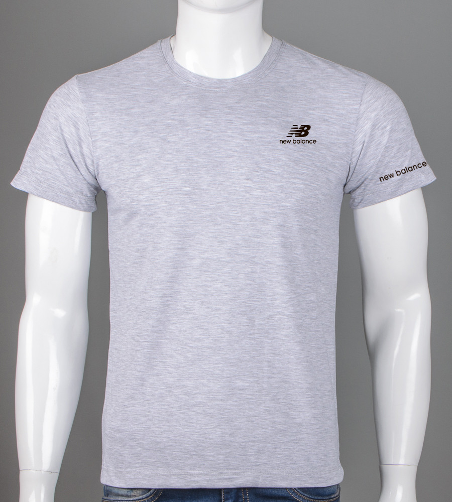 Футболка чоловіча New Balance 2419м (Уп.4шт M-XXL), Св.Сірий меланж, фото 1