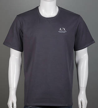 Футболка супер-батал Armani Exchange 2420сб (Уп.2шт 5XL,6XL), Графіт
