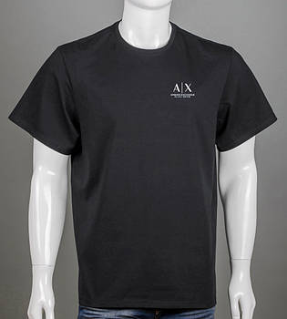 Футболка супер-батал Armani Exchange 2420сб (Уп.2шт 5XL,6XL), Чорний