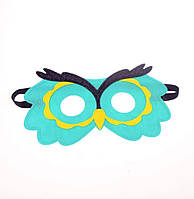 Дитяча маска з фетру Сова one size різнобарвний